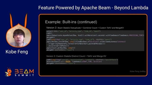 Feature Powered by Apache Beam - Beyond Lambda смотреть онлайн