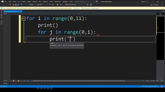 Python For Loop Program To Print Table||Program To Print Triangle using star pattern..by Nishant Si смотреть онлайн