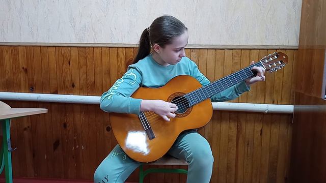Ой, ти дівчино зарученая - Українська нар.пісня (Костенко Анастасія, 2 клас-гітара, Макарівська ДШМ смотреть онлайн