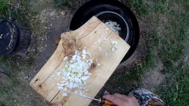 Тушёная печень с папоротником в чугунке смотреть онлайн
