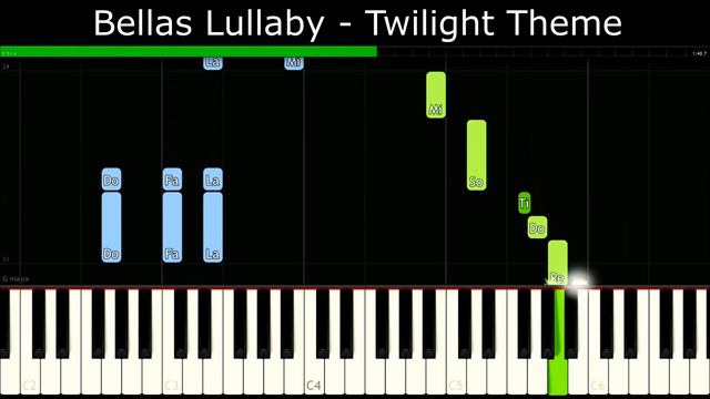 Bellas Lullaby - Twilight Theme [Easy Piano Tutorial] | SHEET MUSIC + MIDI 🔥 смотреть онлайн