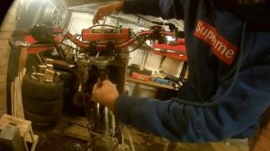 #ГВНМСК 39. Ручка газа. Научился паять тросы. [irbis ttr250r]