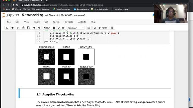 6 Thresholding with OpenCV смотреть онлайн