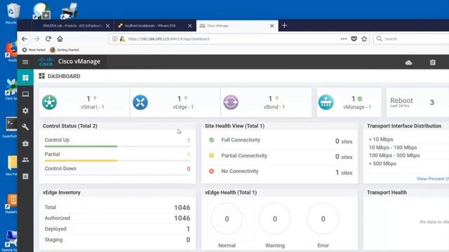 3.3 Bonus Demo Creating the Control Plane on a UCS Server, 3 Verify that the vManage Is Accessibl смотреть онлайн