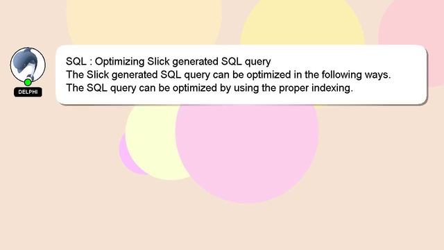 SQL : Optimizing Slick generated SQL query смотреть онлайн