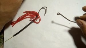 Универсальный поводок на сома.А зачем шерсть?