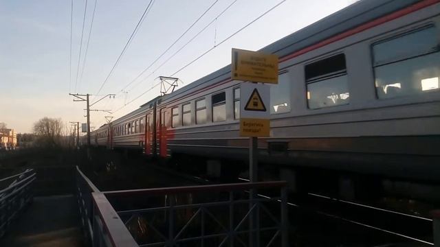 Электропоезд ЭД2Т-0033 перегон Дмитров - Каналстрой 26.03.2020 смотреть онлайн