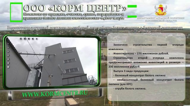 КОРМ ЦЕНТР (Белковый концентрат люпина) смотреть онлайн