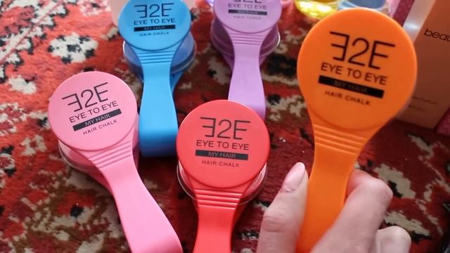 Часть покупок Faberlic 8-й каталог: мелки для волос, удлиняющая тушь смотреть онлайн