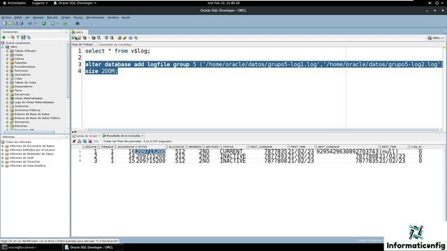 Oracle Base de Datos 21c desde cero para principiantes | CREAR GRUPOS DE REDO LOGS (video 50) смотреть онлайн