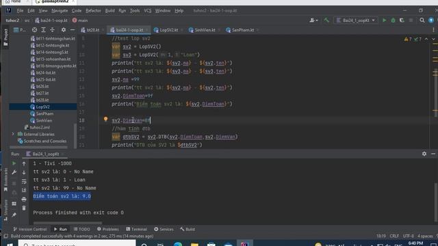 24.2 [ Android kotlin ] oop kotlin part 2 - get – set - Method kotlin - Kotlin OOP tuhoc.cc смотреть онлайн