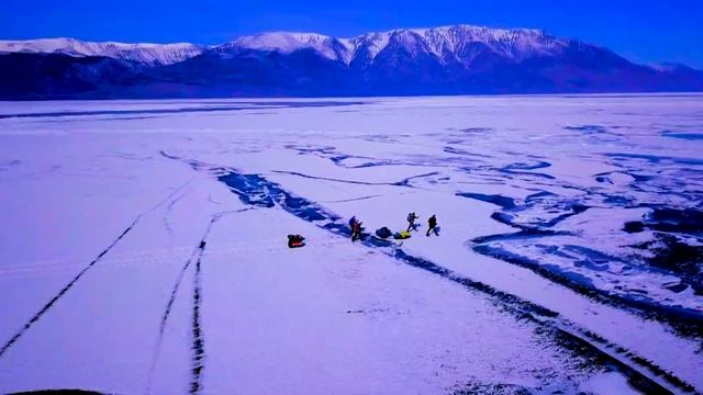 Лёд Байкала. Видео с дрона. Ice of Baikal. Siberian winter. drone video. смотреть онлайн