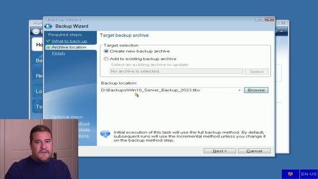 Acronis True Image Server/Desktop/Laptop Backup смотреть онлайн