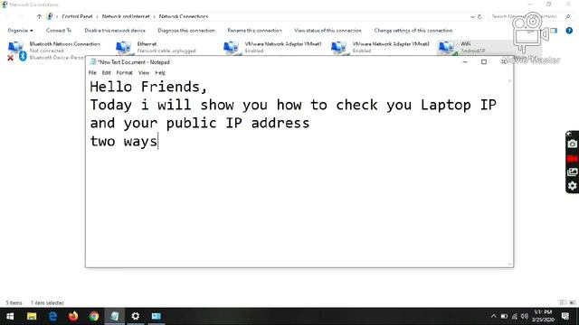 How to Check you laptop and Public IP address смотреть онлайн