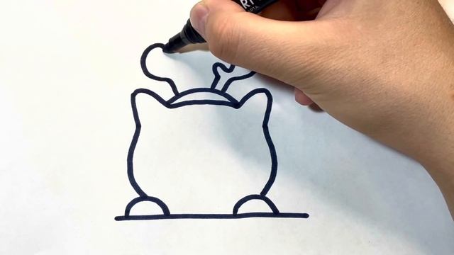 Как нарисовать котика смотреть онлайн