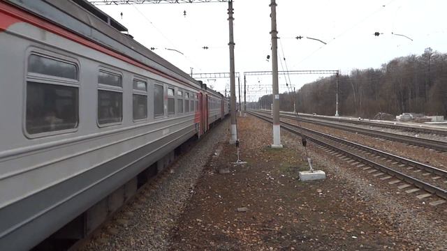 ЭД4М-0217 прибывает на станцию Бекасово-I смотреть онлайн