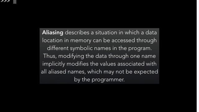 Supplemental Tutorial - Dictionaries and Aliasing смотреть онлайн