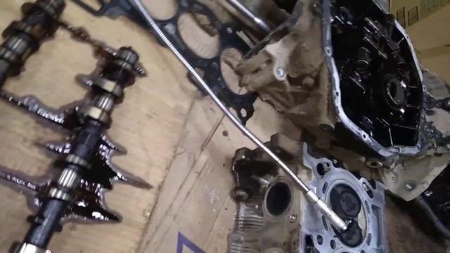 Ниссан кашкай,MR20,разобрали стучащий двс,ч1