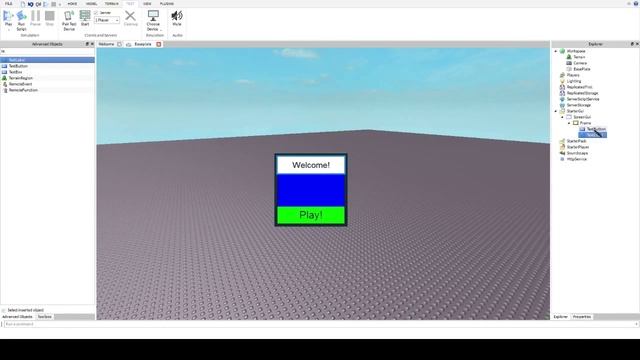 Roblox How to make a simple play button! смотреть онлайн