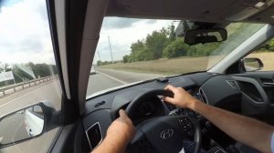 Хёндай Крета Тест драйв  20.07.2018.  В движении по городу Динамика разгона.