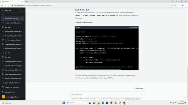 Remove specific rows from csv file if matching the elements of a list python windows смотреть онлайн