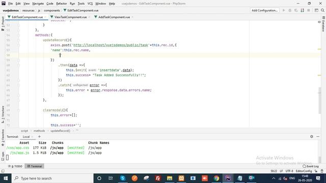 How to edit update and delete in laravel with vue js in mysql [part-1] смотреть онлайн