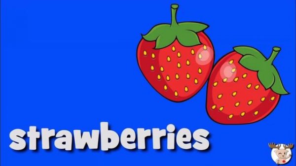 Talking flash cards fruit EP11 strawberries