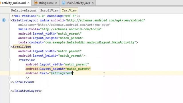 How to set Scroll View in android studio смотреть онлайн