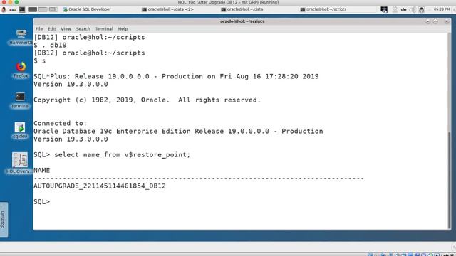 Oracle Database Downgrade with Flashback Database and GRP - 19.3 to 12.2.0.1 - смотреть онлайн