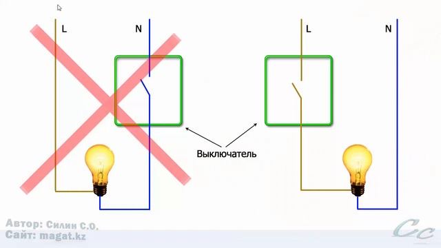 Почему горит лампочка при выключенном выключателе смотреть онлайн
