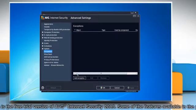 How to add exception for a website in AVG® Internet Security 2013 Online Shield смотреть онлайн