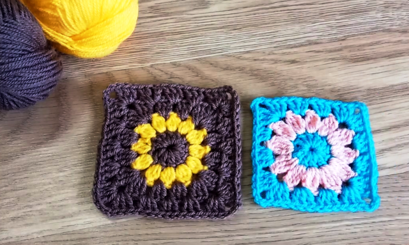 Квадратный МОТИВ крючком. Мастер-класс со схемой смотреть онлайн