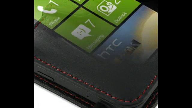 PDair Leather Case for HTC Titan X310e - Book Type (Black/Red Stitchings) смотреть онлайн