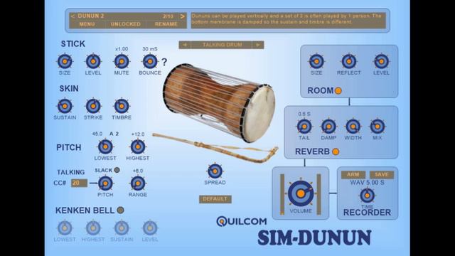 SIM DUNUN - Free VST Talking Drum смотреть онлайн