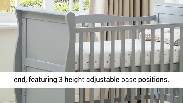 MCC® Solid Wooden Cot bed Savannah Sleigh Cotbed & Water Repellent Mattress смотреть онлайн