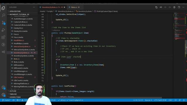 Unity 2D Platformer Tutorial 34 - Item Stacking & Full Inventory Check смотреть онлайн