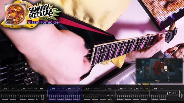 Samurai Pizza Cats | PIZZA HOMICIDE | Guitar ギター TAB смотреть онлайн