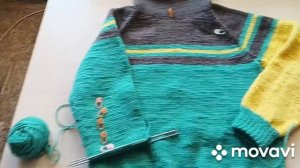 Свитшот спицами для мальчика 7 лет.