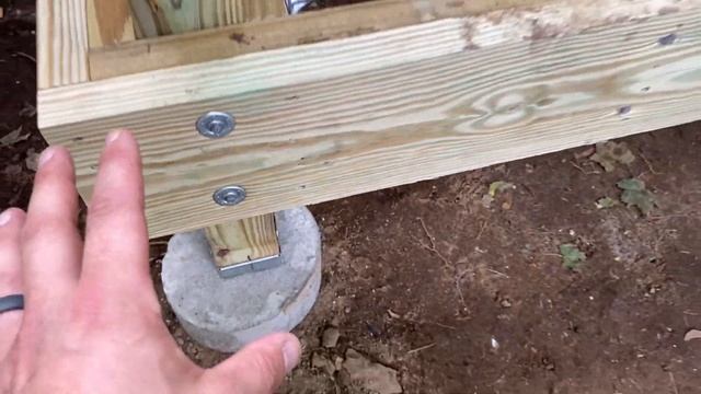 Deck Frame Basics | How I Framed My 4 x 8 Foot Deck смотреть онлайн