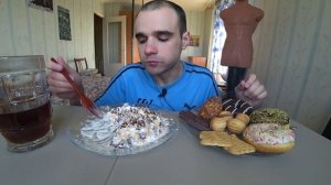 МУКБАНГ АСМР НАРЕЗКИ ЛУЧШЕЕ 1 - ПОНЧИКИ / ШОКОЛАД / СЛАДОСТИ/ EATING ASMR Mukbang 06. 09. 2023 #817