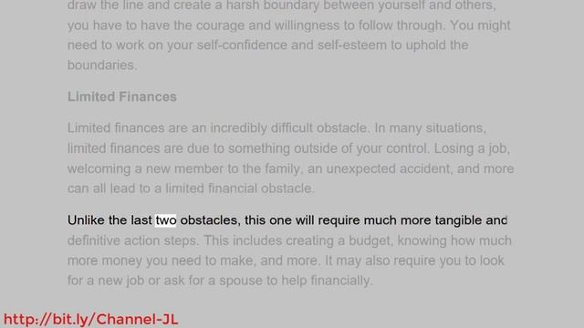 Identifying Obstacles - Overcome Obstacles смотреть онлайн