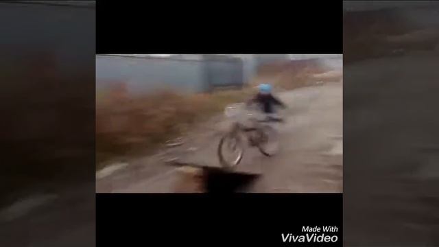 Трюки на велосипеде трюк парашут -вылет на трамплине смотреть онлайн