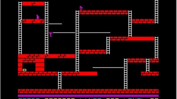 ZX Spectrum Lode Runner level 2, Прохождение 2 уровня