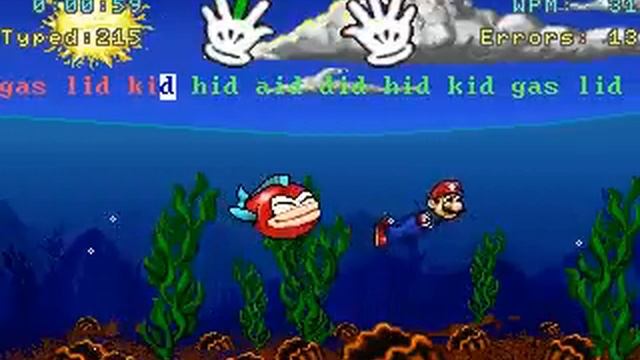 Mario Teaches Typing (CD Version) DOS - Gameplay смотреть онлайн