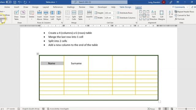 MS Word | Tables смотреть онлайн