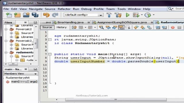 How to save user input In Netbeans with Java смотреть онлайн