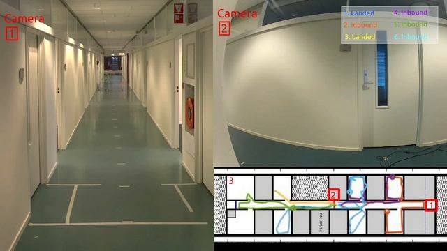Swarm of 6 tiny drones autonomously exploring an office environment смотреть онлайн