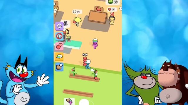 Oggy And Jack try to Max Level My Mini Mart Game ? Funny Oggy Game смотреть онлайн