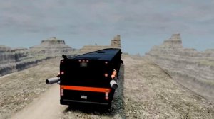 Удивительные машины, прыгающие и разбивающиеся в «Прыжке смерти с лавой» — BeamNG Drive