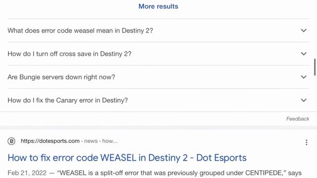 Fix Error Code “Weasel” (Destiny 2) смотреть онлайн